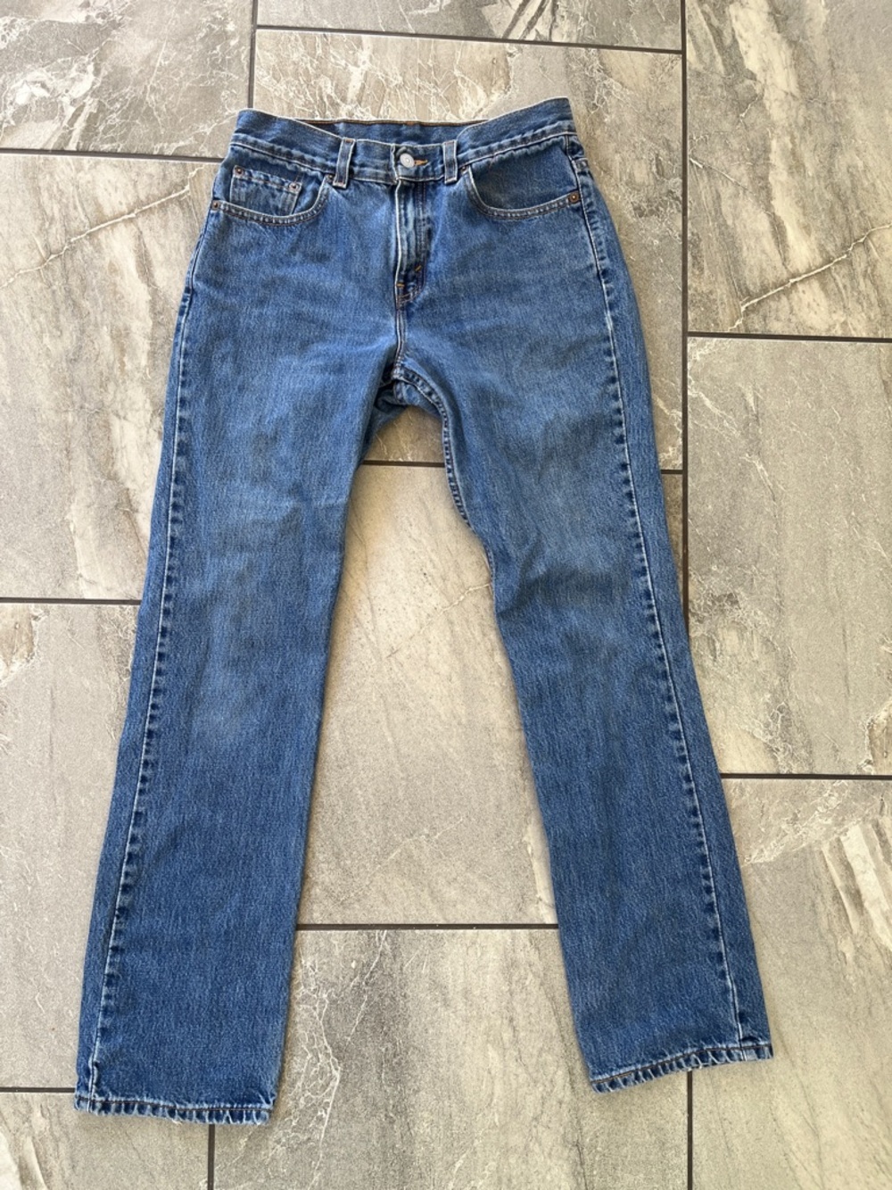💙 Vintage Levi's 505 Jeans 100% Cotton Size 9 Medium Wash Zipper Fly